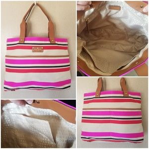 Kate Spade Magazine Tote Island Stripe